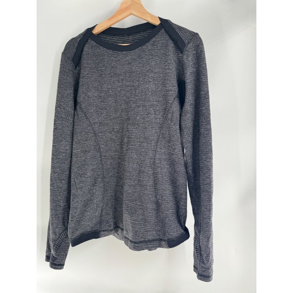 Women’s Lululemon Base Runner Long Sleeve‎ Shirt Heathered Black Gray